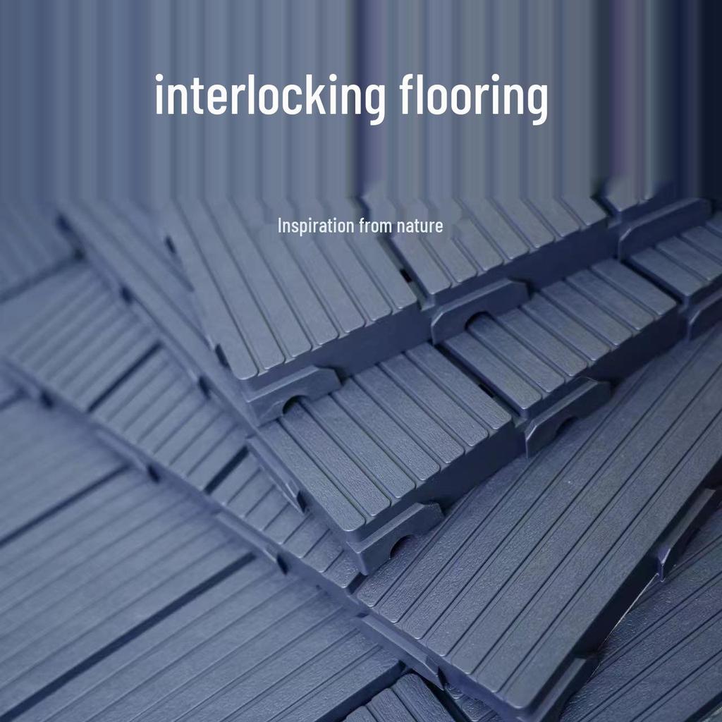 Взаимозаменяемое уличное ДПК покрытие: Влагостойкий, Дерево-пластик для балкона или террасы в скандинавском стиле.