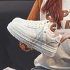 Белая обувь для женщин Новая весенняя обувь для студентов, создающая эффект высокого роста, модные универсальные повседневные кроссовки на толстой подошве