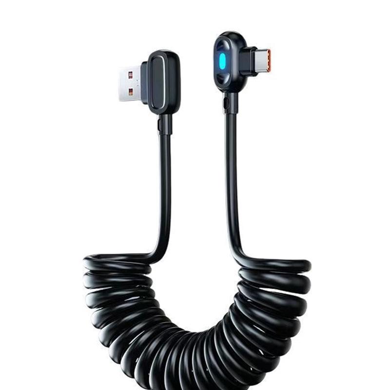Светящийся Type-C кабель Super Fast Charging 120 Вт, Совместим с устройствами Apple, Huawei, Xiaomi 6A