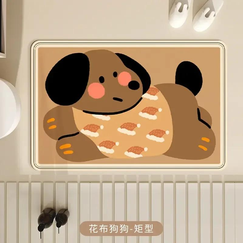 Bathroom absorbent diatom mud toilet non-slip doormat toilet toilet floor mat toilet carpet