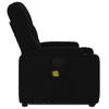 Massage Recliner with Rising Function Black Fabric