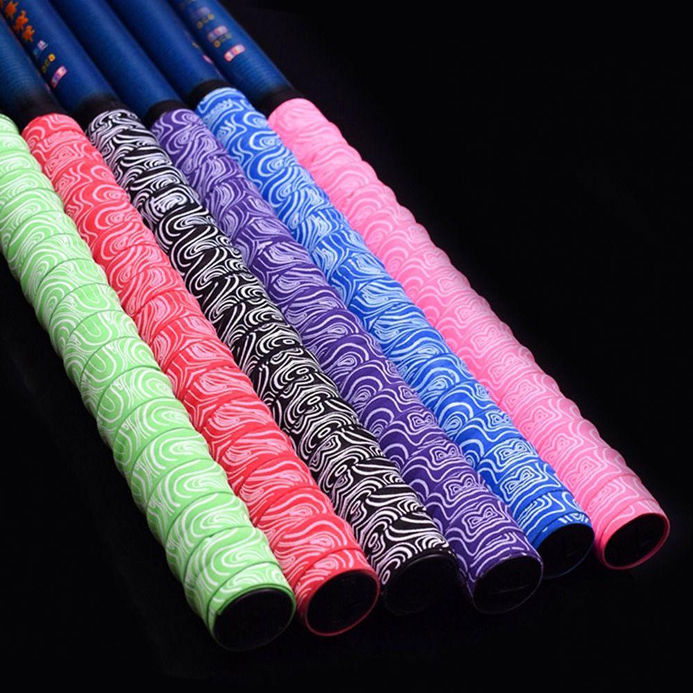Gradient Colorful Racket Grip Tape Anti Slip Tennis Overgrip Fishing Rod Belt Fishing Rod
