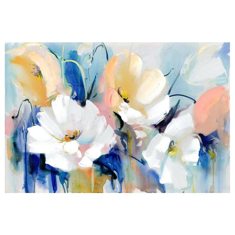 Modern Wall Art Flower Painting Living Room Abstract Water Splash Canvas Painting Wall Decoration Background Wall Decoration