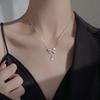 Bow Necklace Women's Light Luxury Niche Design Collarbone Chain Fashion Temperament Versatile Item Jewelry