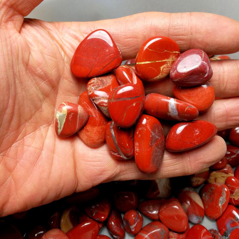 Натуральная красная яшма, крошка, 15-40 мм, 100 г