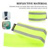 2Pcs Reflective Leg Strap Outdoor Safety Band Adjustable Running Wristband High Visibility Fluorescent Bracelets Cycling