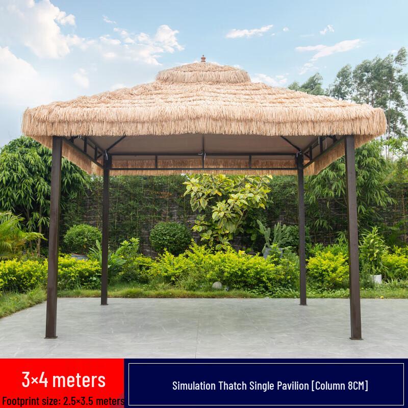 Outdoor Artificial Thatch Pavilion