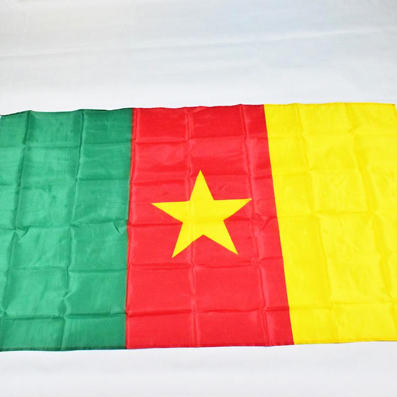 Национальный флаг Камеруна 90*150см 3x5 Футов для митинга Парада вечеринки Вывешивание Домашнее украшение баннер