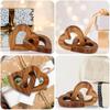 Wooden Intertwined Double Hearts Ornament Memorial Gift Keepsake For Decoration