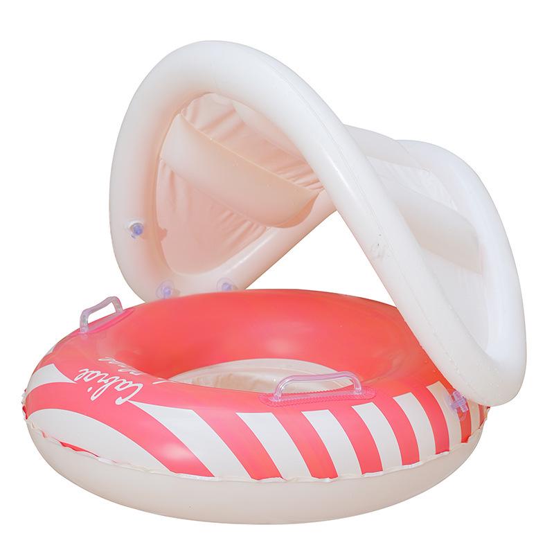 Детский надувной круг для плавания «Маленький кролик» с двойной воздушной камерой и утолщенными надувными рукавами
