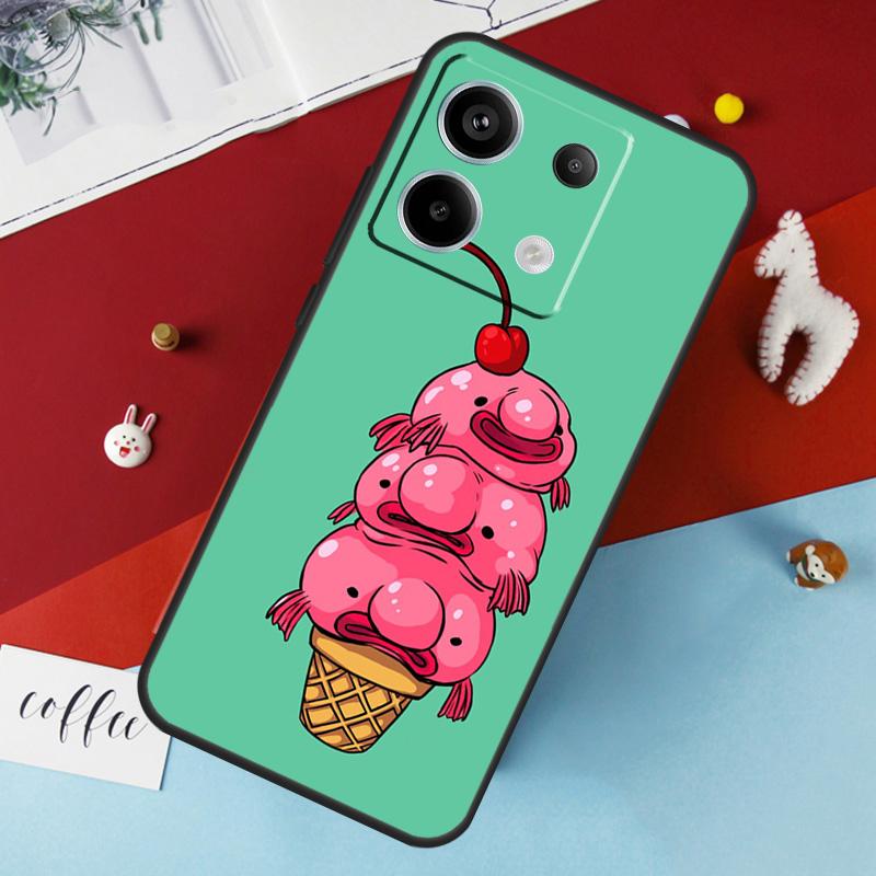 Blobfish Case For Xiaomi Redmi 12 13C 12C 10C 9C Redmi Note 13 9 10 11 12 Pro 9S 10S 11S 12S Cover