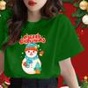 COD Рождественский узор женская футболка Baju Cuti Krismas Lelaki мужская футболка большого размера с коротким рукавом повседневный топ футболка