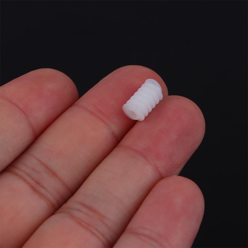 10Pcs/Lot White Right Hand Plastic 6*10 (2A) Worm Turbine 0.5 Module Reduction Gears Diy Model Parts