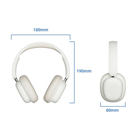 Беспроводные накладные наушники с шумоподавлением, наушники с Bluetooth-совместимостью 5.3 с микрофоном, до 20 часов работы от аккумулятора, игровые спортивные наушники