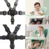 2PCS Universal Baby Safety Belt Adjustable Seat Fixed Belt Multicolor 5 Point Safety Belt  Harness