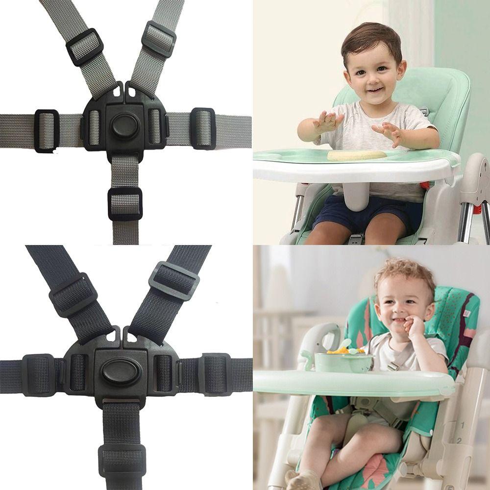 2PCS Universal Baby Safety Belt Adjustable Seat Fixed Belt Multicolor 5 Point Safety Belt Harness