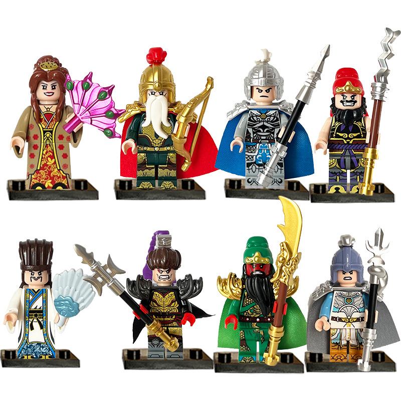 Серия Three Kingdoms Xiaoxia, древние китайские генералы и солдаты, кукла, детская сборная строительная игрушка