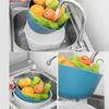 Double Layer Fruit and Vegetable Washing and Draining Basket Two Sets of Plastic Kitchen Fruit Washing Basket Water Filter Basket