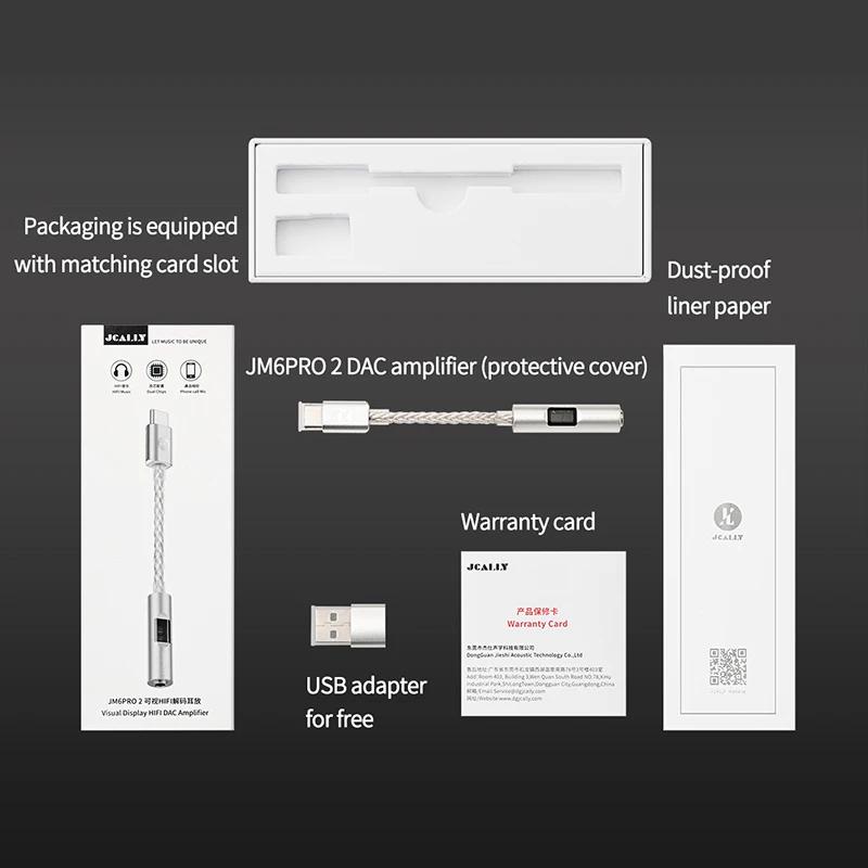Улучшенный усилитель мощности наушников JM6 Pro2 с ЦАП CX31993 и операционным усилителем MAX97220, адаптер PCM 32 бит/384 кГц для телефона, ноутбука, планшета