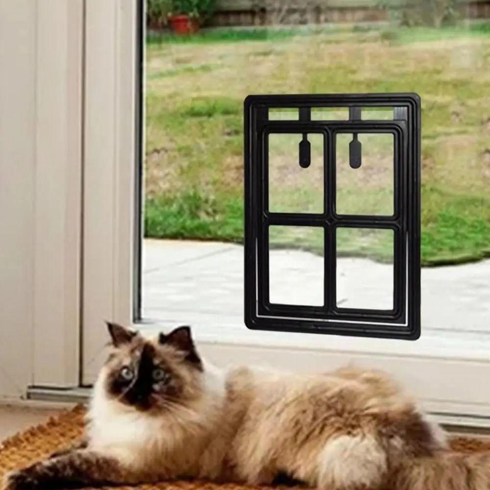 Mosquito Proof Pet Screen Door Lockable Cat Screen Window Sliding Door Screen  Courtyard