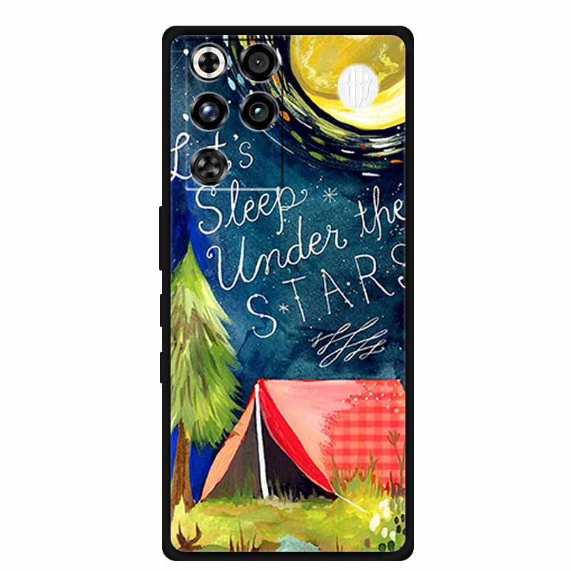 3D Case For Red magic 11 PRO Redmagic11 Pro Bumper Embossed Blossoms Funda Relief Flower Capa Silicone Soft Back Phone Cover Bag