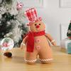 Плюшевая кукла пряничный человечек, мягкая подушка для рождественского декора, сидящая, стоящая, подвесная пряничная игрушка для украшения праздничной вечеринки