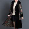Winter Long Faux Fur Coat for Women Outerwears Hooded Plus Size Elegant Thick Warm Middle-aged Woman Fur Jacket