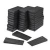 BSTKEY 60-Piece Set of Wedges, PP Adjustment Wedges, Polystyrene Wedges, for Leveling Furniture, Durable, Non-Slip, and Stable, Black, 6-1mm