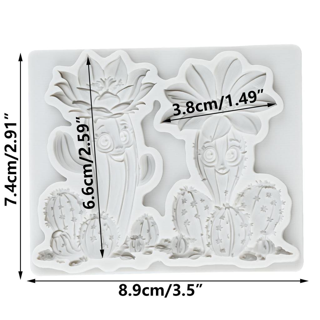 Силиконовые формы для кактусов Суккуленты Кактусы Форма для фондана Инструменты для украшения торта Топпер для кексов Форма для конфет шоколада мастики