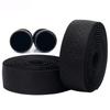 Bicycle Drop Handlebar Bar Tape for Road EVA and PU with End Black and Right Bikes, Plugs, (Left Set)