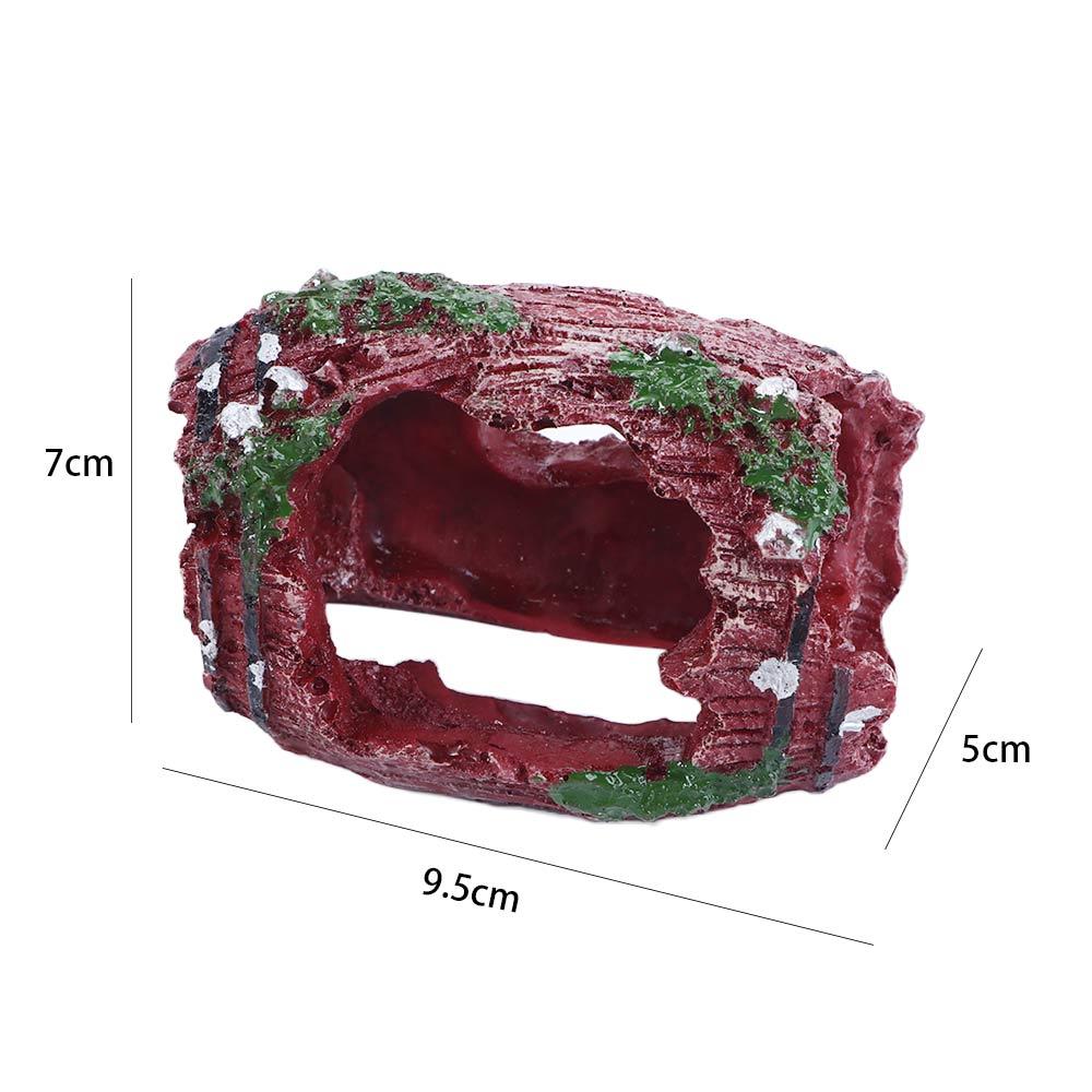 Фон Рыбное убежище Изделия ручной работы Сломанная бочка Украшения для аквариума Украшение для аквариума