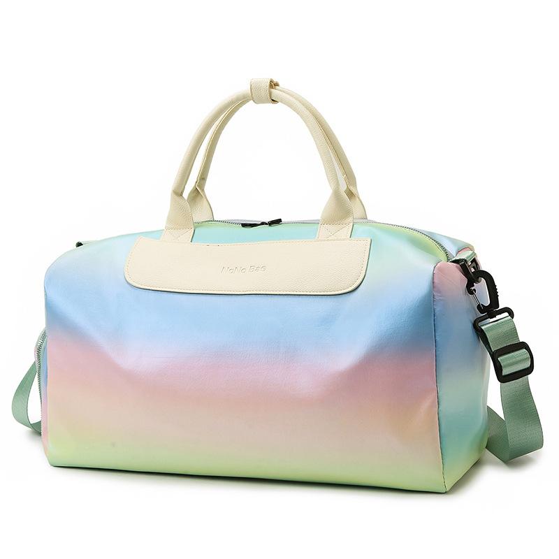 Gradient Fitness Bag Dry and Wet Separation Yoga Bag Large Capacity Travel Bag Separation Shoes Bags