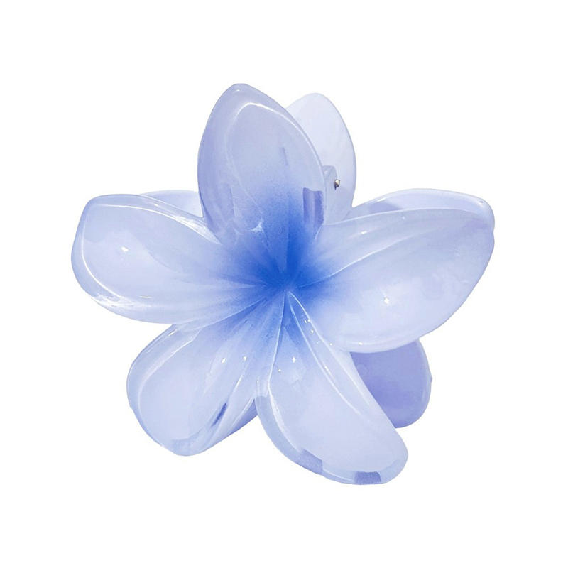 Independently packaged beach vacation egg flower claw clip hair accessory colorful flower hair claw plate hair ponytail top clip