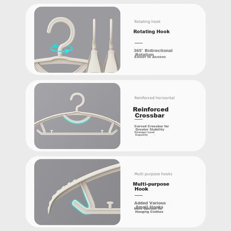 Youqin Wide Shoulder Hanger Non-Marking Home Anti-Slip Clothes Drying Rack Thickened Reinforced Coat Hanger
