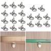 20pcs Shelf Support Studs Pegs Pins Plugs 5mm L-Shaped Cabinet Seperator Fixed Wooden Glass Layer Board Furniture Bracket Holder