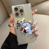 Square Back Tube Protection Clear Case For iPhone 12 16 ProMax 13 11 15 Plus 14 Pro Max Anti-Oxygen,Mischievous Little Monster Pattern Casing