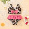 Girls Printed Swimsuit Set Children's Split Swimsuit