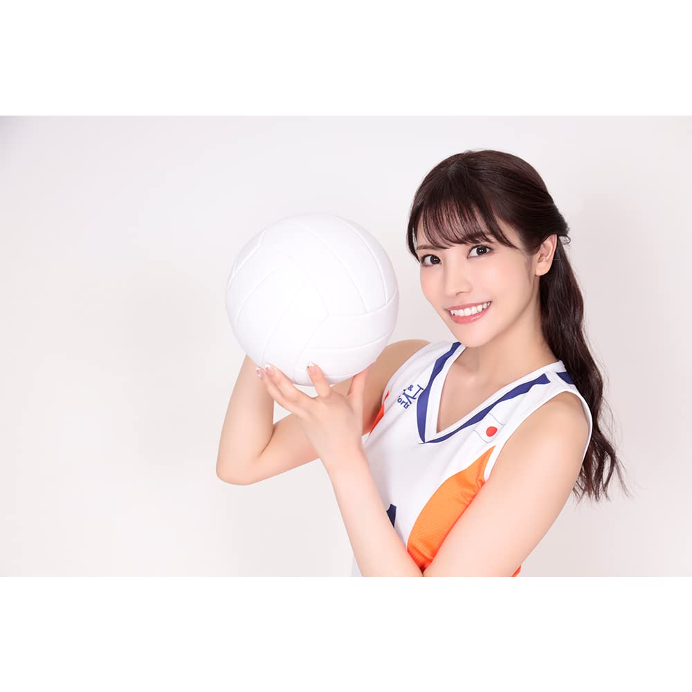 Волейбольная форма Hot Gaze, оранжевый, белый, синий, размер M, косплей костюм [Be With] женский