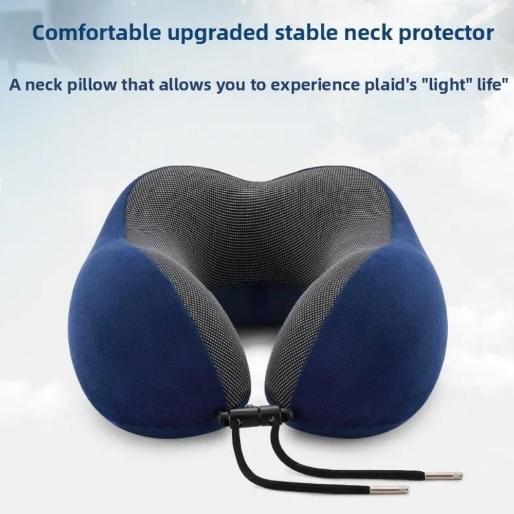 Soft Neck Support Cushion Lightweight Airplane Neckrest Pad U Shaped Neck Pillow Head Neck Support