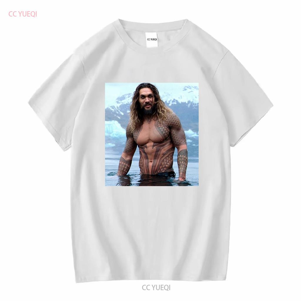 HOT Jason Momoa Classic T Shirt Size S 5XL Best vintage Washed Comfortable Stretched Soft streetwear Slightly fashion