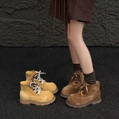 Ботинки Мартин из коровьей кожи первого слоя женские осенне-зимние новые женские уличные ретро женские туфли универсальные ботинки женские