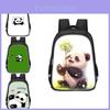 Рюкзак школьный 3D большой вместимости Panda, легкий, из ткани Оксфорд, унисекс