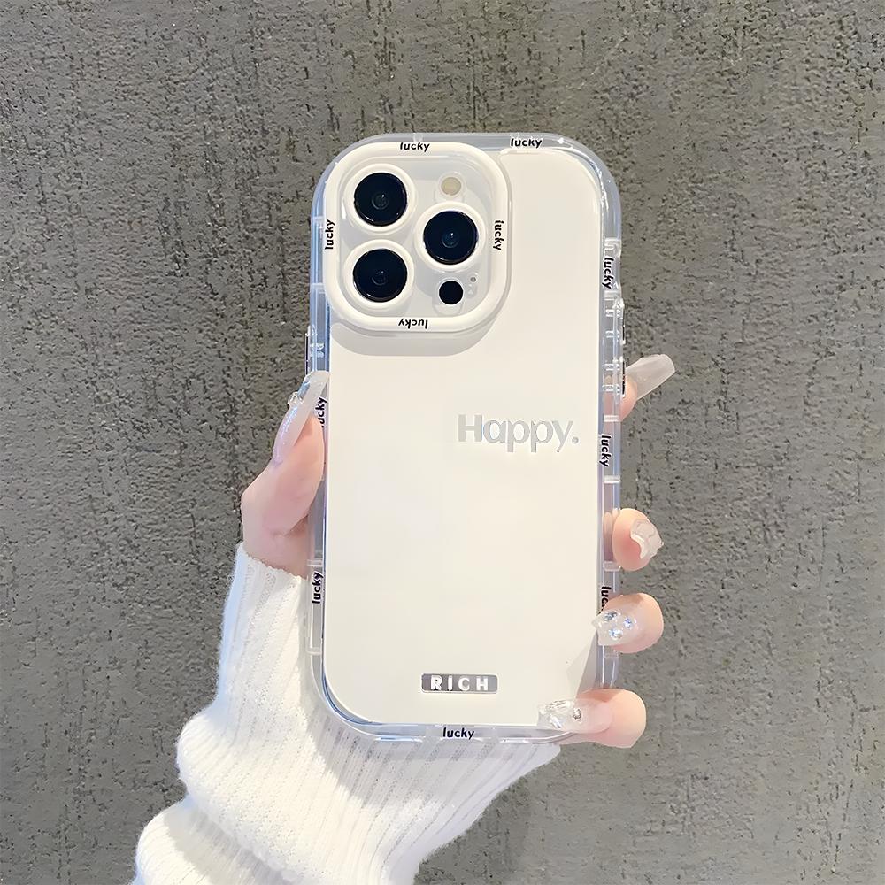 Cute Smile Phone Case For iPhone 14 Pro Case iPhone 11 13 12 15 Pro Max XR XS X 6 7 8 Plus SE SE3 Shockproof Silicone Soft Cover