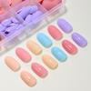 288pcs Solid Color Press On Nails Matte Finish Acrylic Fake Nails Hot Nail Tips  Daily Wear