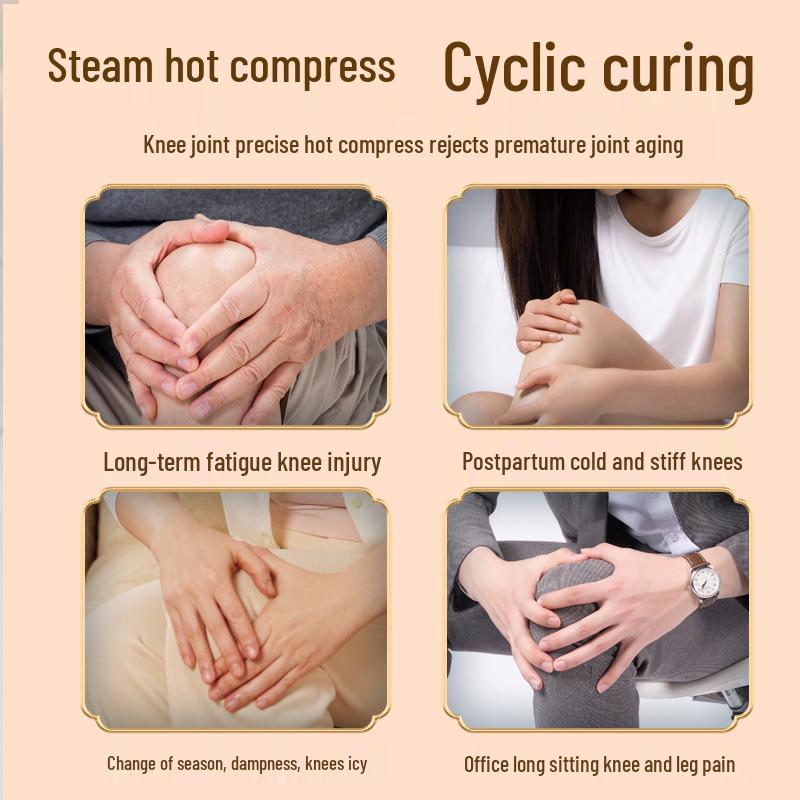 Наколенники Jiuzhitang с согревающим ладаном - Теплые паровые мокса-пластыри для защиты от холода