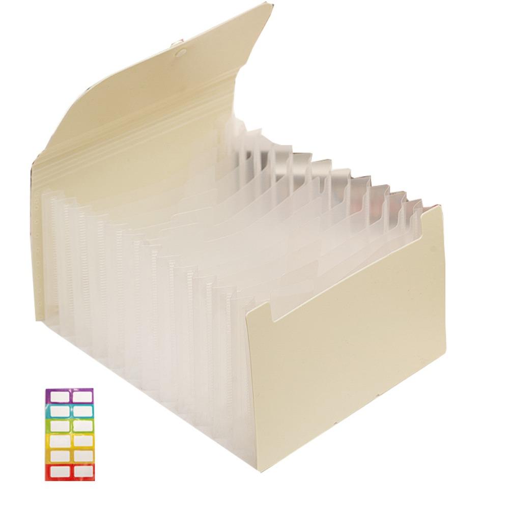 12-слойная папка-расширитель, однотонный портативный органайзер для документов, сумка-гармошка формата А6, счет