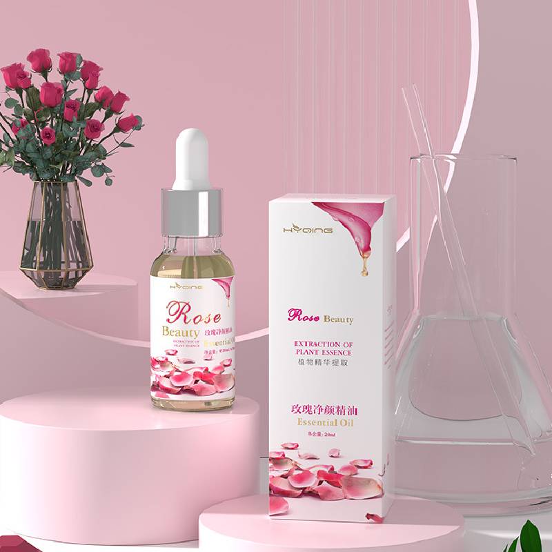 Розовое отбеливающее массажное масло для лица, осветляющее шрамы от прыщей, меланин, темные пятна, увлажняющий уход за кожей, 20 мл