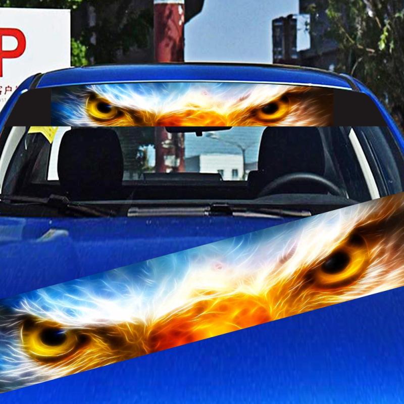 2шт 3D прозрачная наклейка на лобовое стекло автомобиля виниловая наклейка