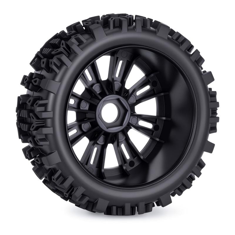 4pcs 121*43mm 1/8 RC Car Off-Road Buggy Tire 17mm Hex for ARRMA Typhon Talion Traxxas Redcat Team Losi Kyosho HPI HSP VRX