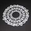 Lace Circle Frame Metal Silvery Stencil Embossing Cutting Dies For Diy Scrapbooking Paper Album Cards Making